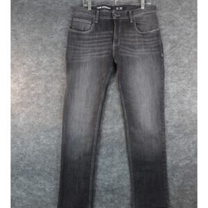 INC Men’s Slim Straight Gray Wash Stretch Jeans 33x30 Y2K Street Style